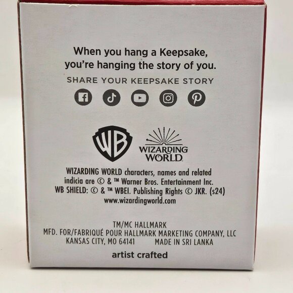 Hallmark 2024 DRACO MALFOY Harry Potter Miniature Wizarding World Warner Brother - Picture 9 of 10